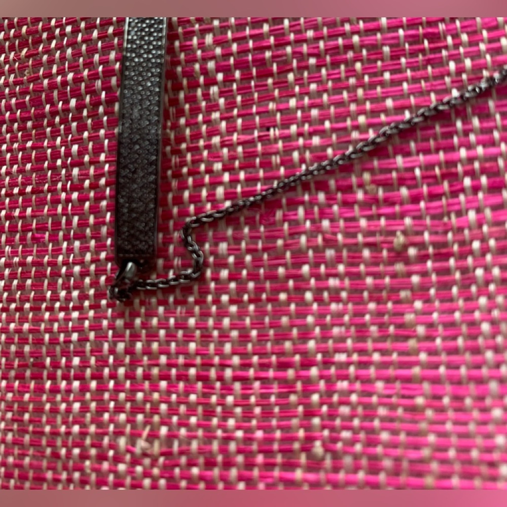 Michael Kors Pave Black sterling silver Slider bracelet.